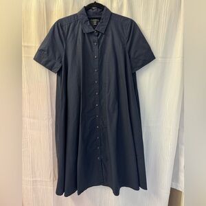 J. Crew Navy Blue Shirt Dress